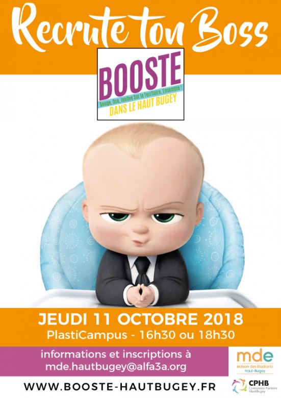 "Recrute ton boss" au Forum BOOSTE Haut-BUgey