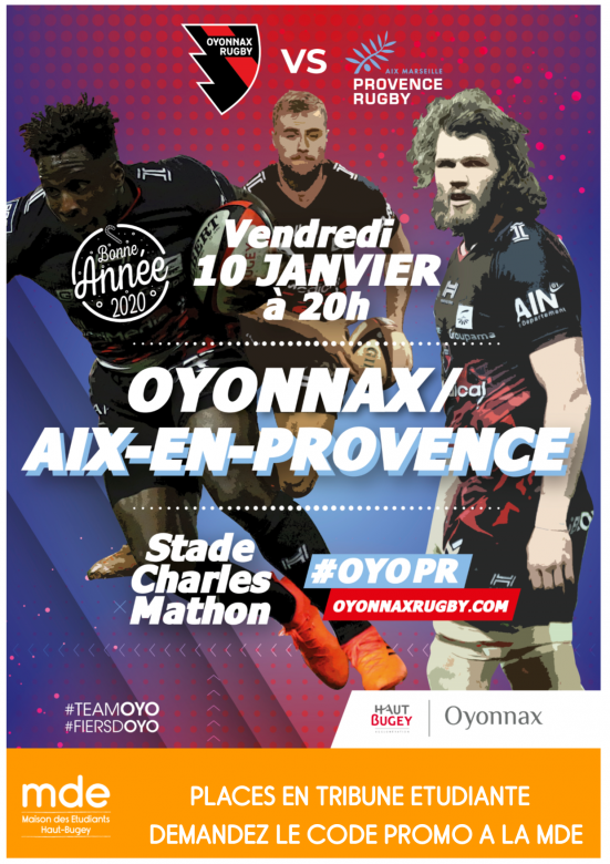 Match Oyonnax Rugby 