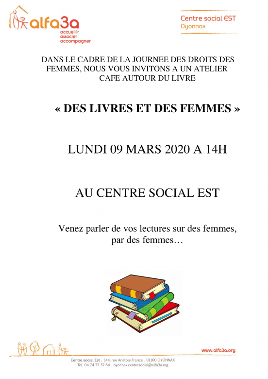 Café - lecture "Des livres et des Femmes" 
