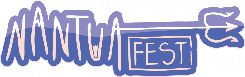 logo violet style néon écrit NantuaFest